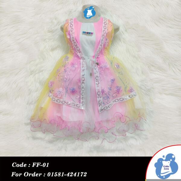 Rainbow Shiny Party Dress - Image 2
