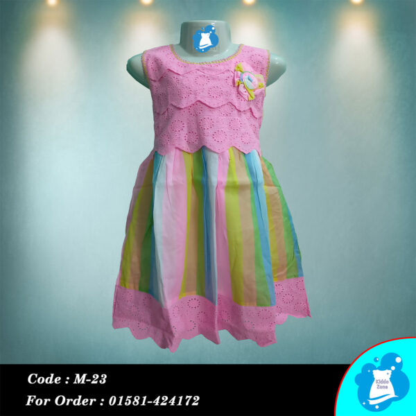 Bright Rainbow Baby Dress - Image 3