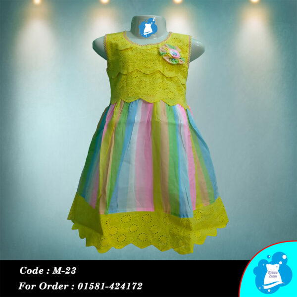 Bright Rainbow Baby Dress - Image 2